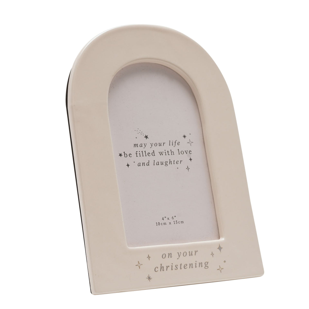 Bambino Arch Ceramic Frame Christening