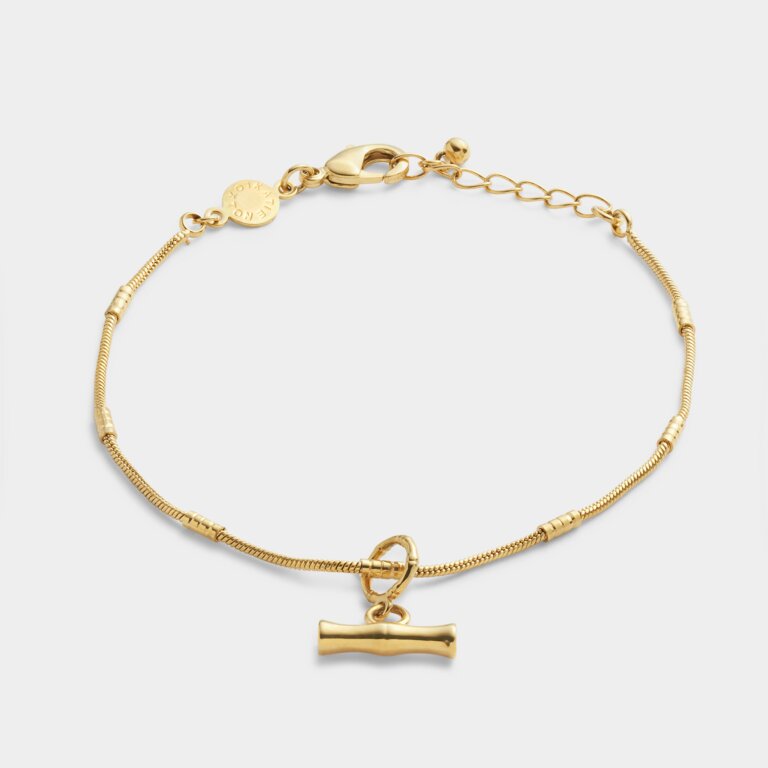 Katie Loxton Bamboo Bracelet Gold Plated Bracelet