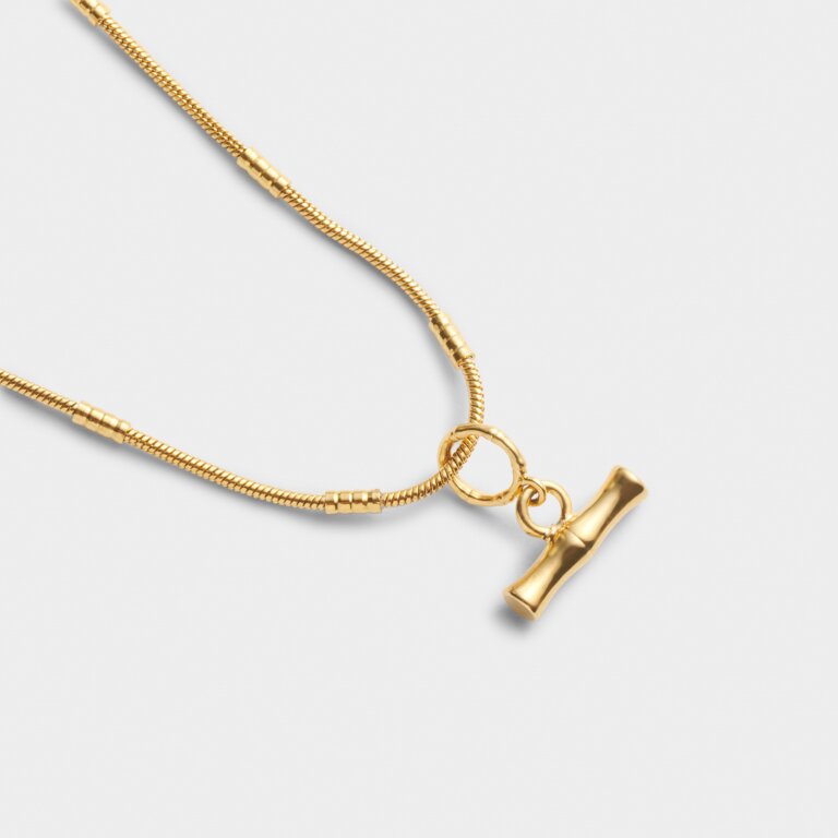 Katie Loxton Bamboo Necklace Gold Plated Necklace