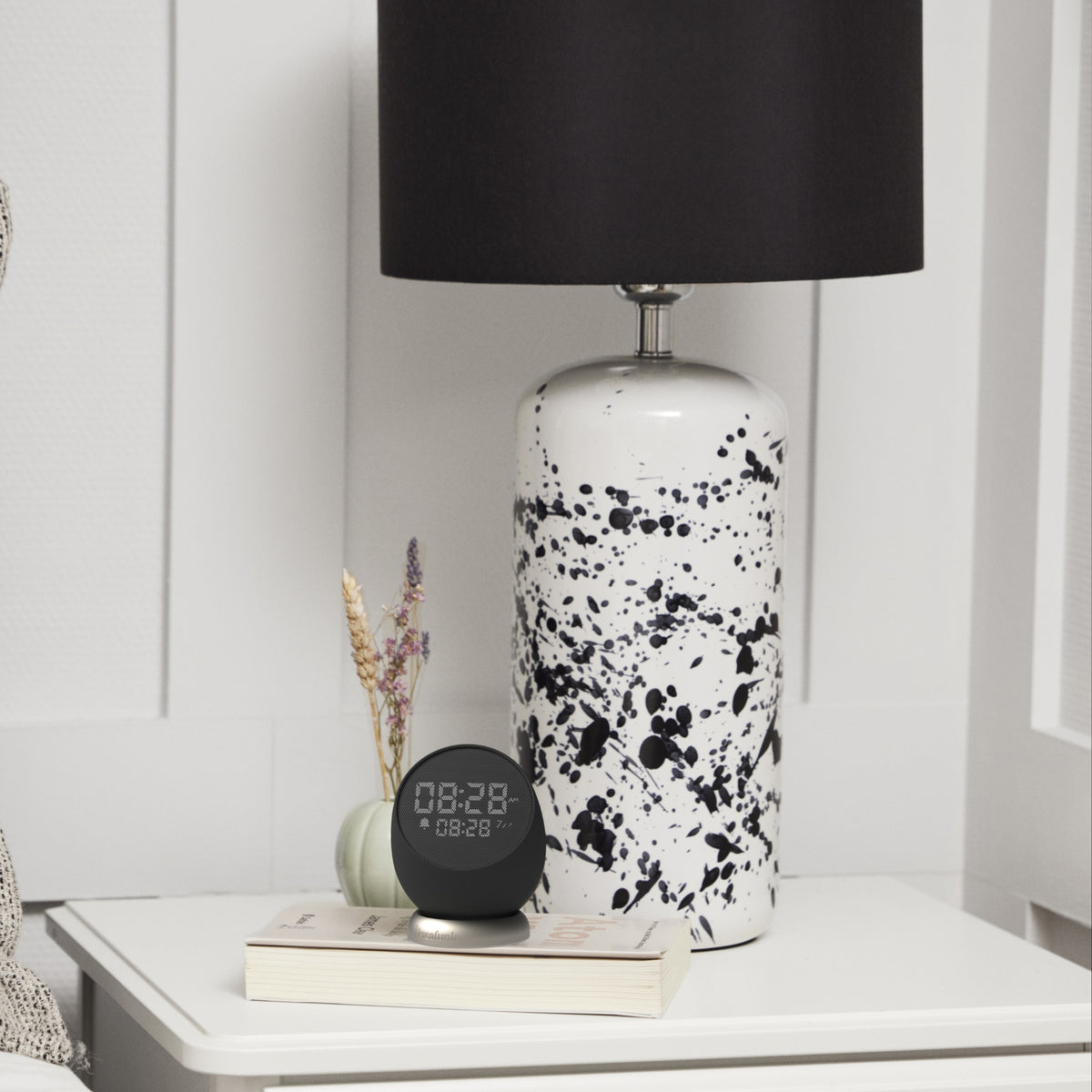 Bell Alarm Clock with Sound Black