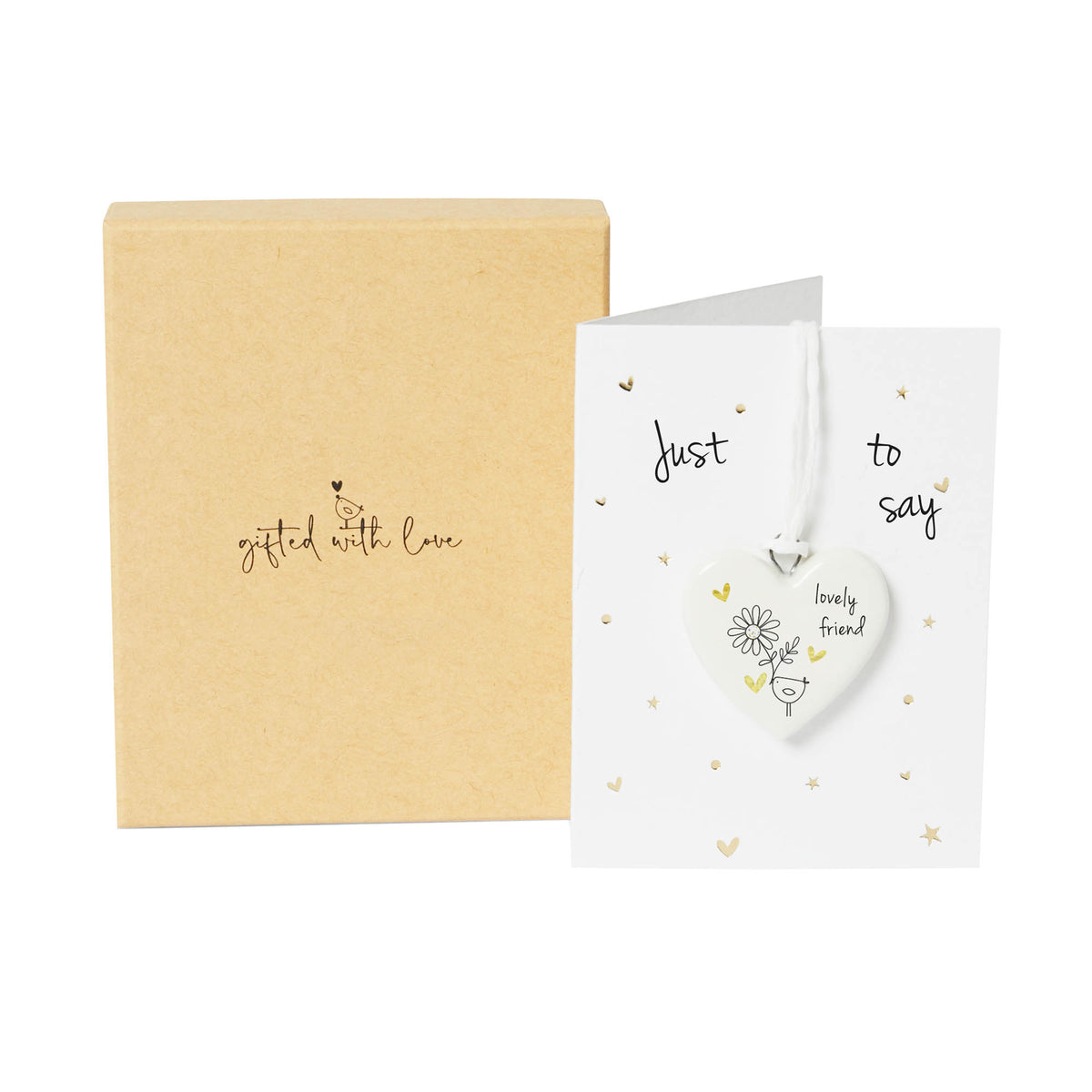 Belly Button Designs Lovely Friend Boxed Ceramic Decoration