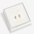 Joma Jewellery Birthstone Hoop Earring November Gold Plated Earrings