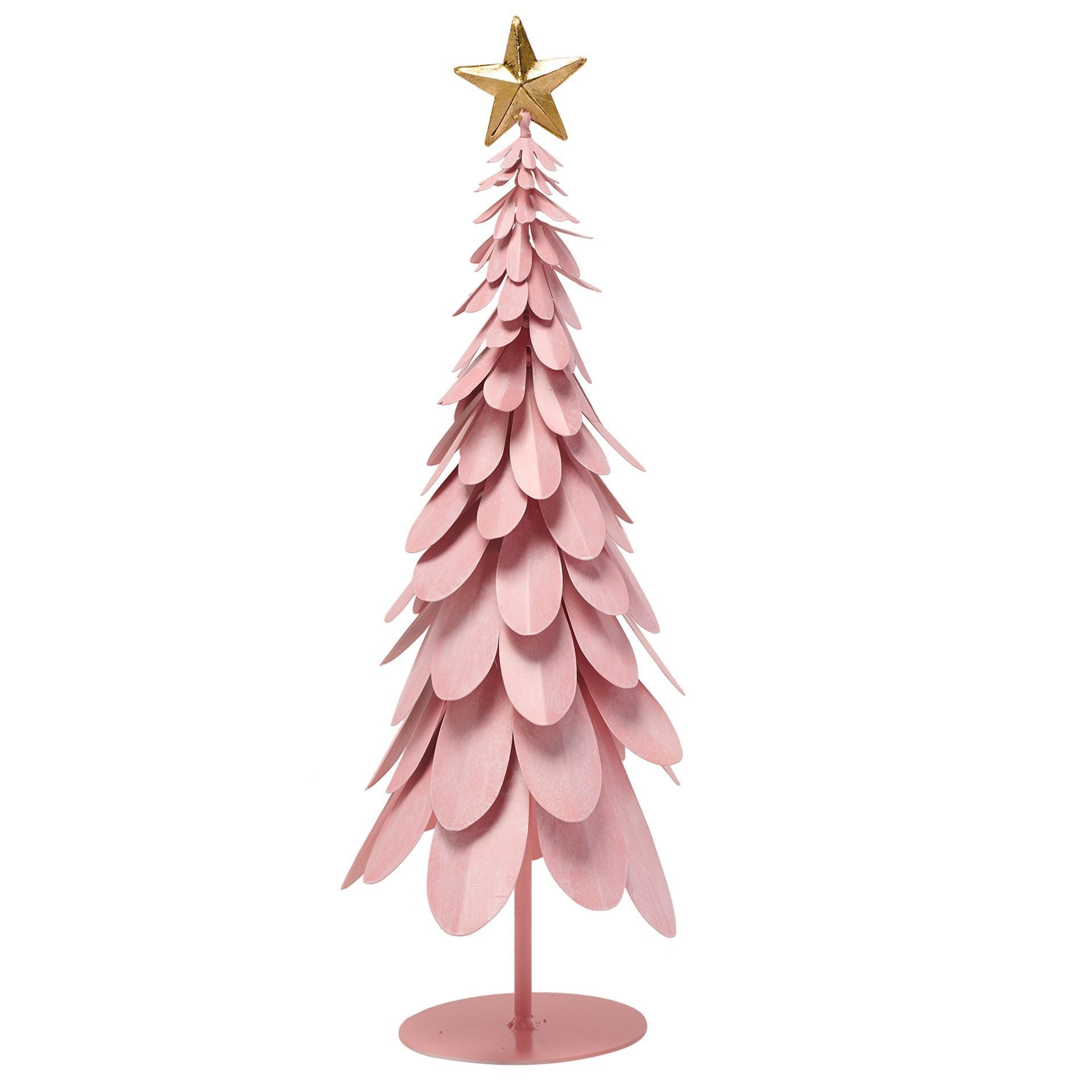 Blush Metal Christmas Tree Small