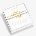 Boxed A Little Lovely Granddaughter Silver & Gold Plated Bracelet