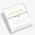 Boxed A Little Super Sister Silver & Gold Plated Bracelet