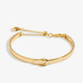 Bracelet Bar Gold Knot Gold Plated Bangle