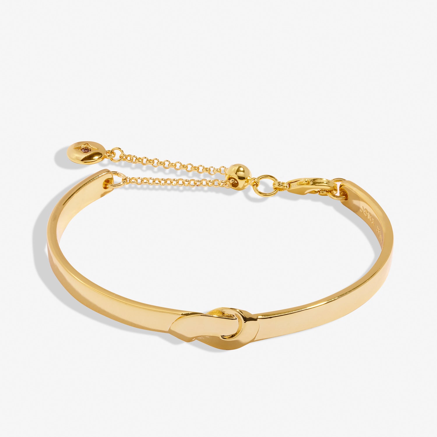 Bracelet Bar Gold Knot Gold Plated Bangle