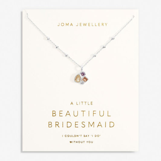 Joma Jewellery Bridal A Little Beautiful Bridesmaid Silver Necklace