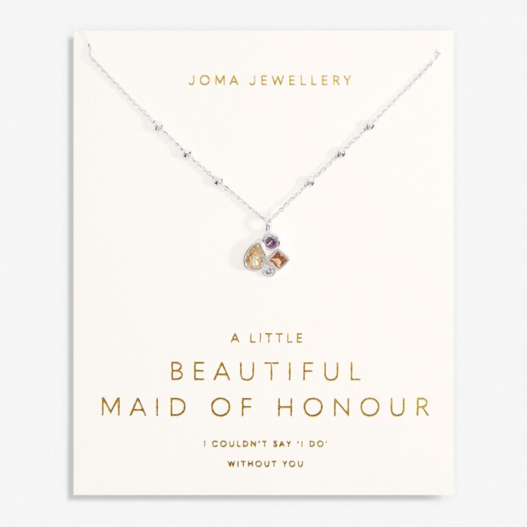Joma Jewellery Bridal A Little Maid Of Honour Silver Plated Necklace