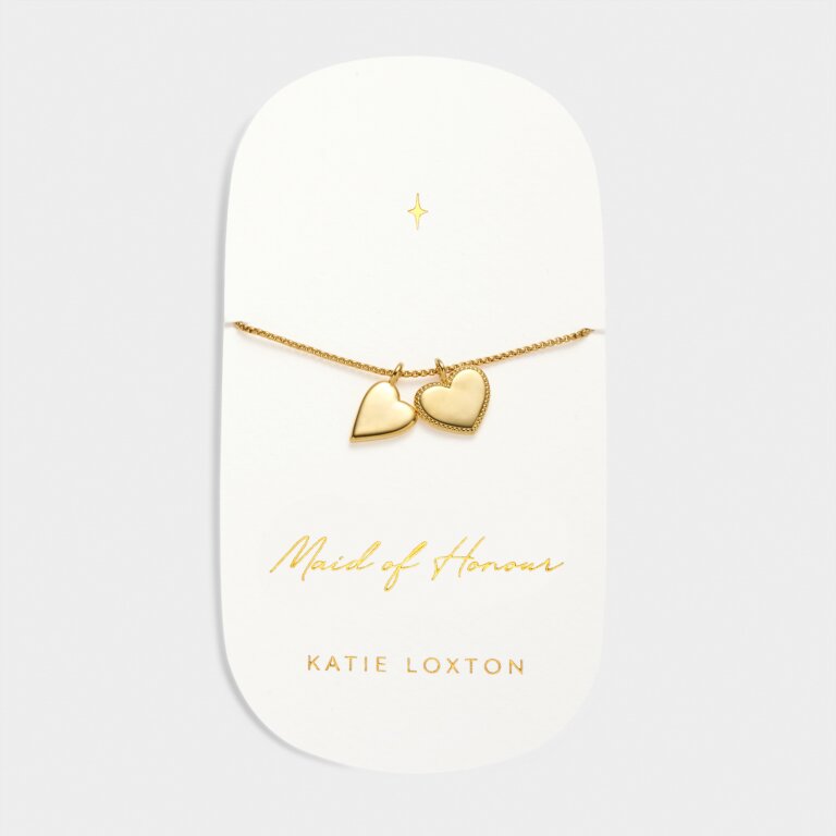 Katie Loxton Bridal Charm Bracelet Maid Of Honour Gold Plated Bracelet