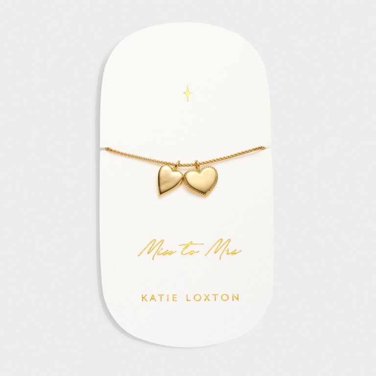 Katie Loxton Bridal Charm Bracelet Miss To Mrs Gold Plated Bracelet