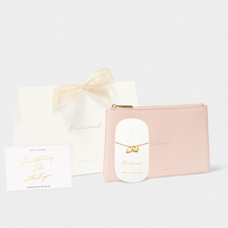 Katie Loxton Bridal Gift Set Bridesmaid Pouch & Bracelet