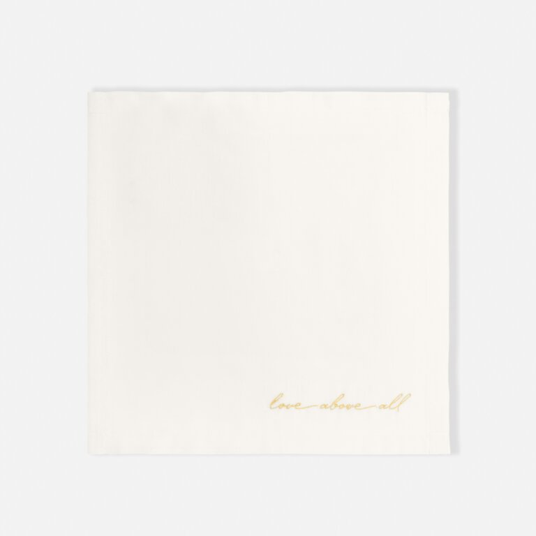 Katie Loxton Bridal Handkerchief Love Above All White