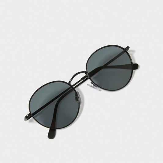 Katie Loxton Cannes Black Metal Sunglasses