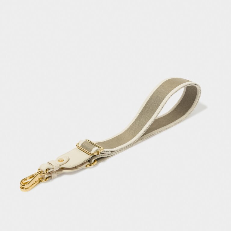 Katie Loxton Canvas Strap Light Khaki Stripe