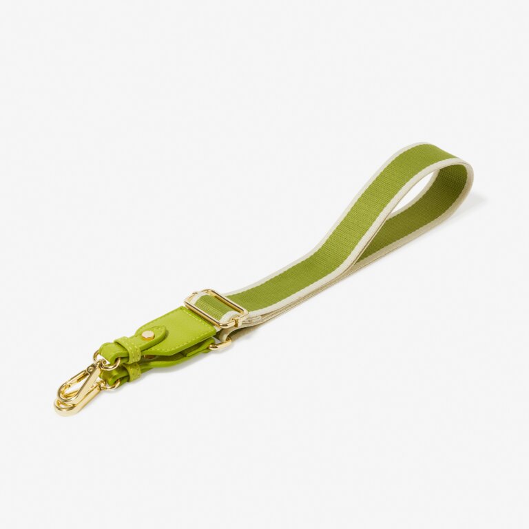 Katie Loxton Canvas Strap Lime Green Stripe