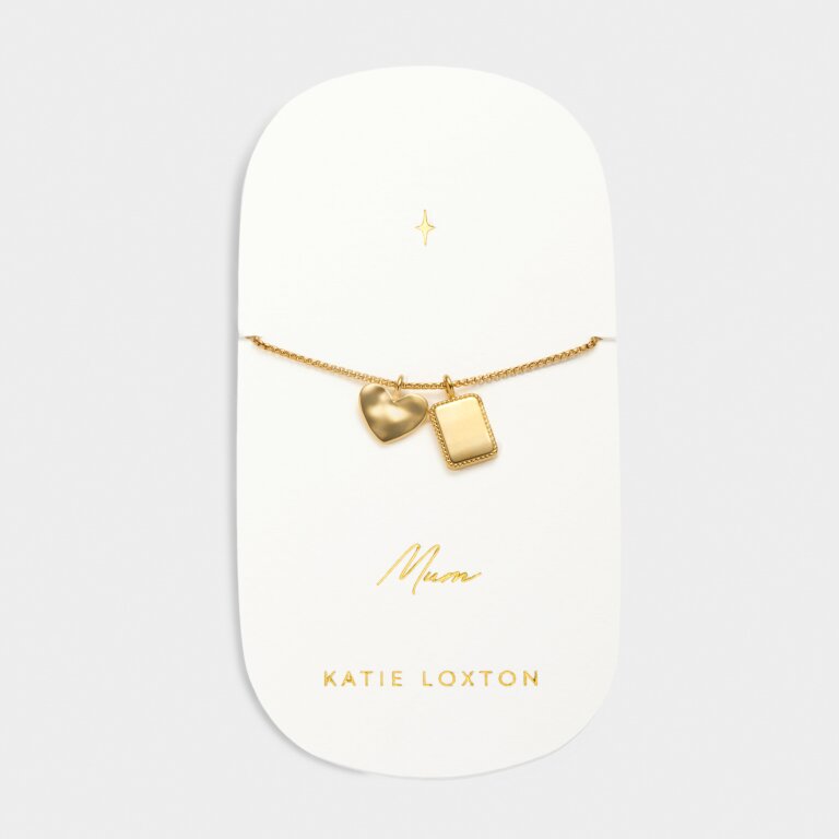 Katie Loxton Carded Charm Bracelet Mum Gold Plated Bracelet
