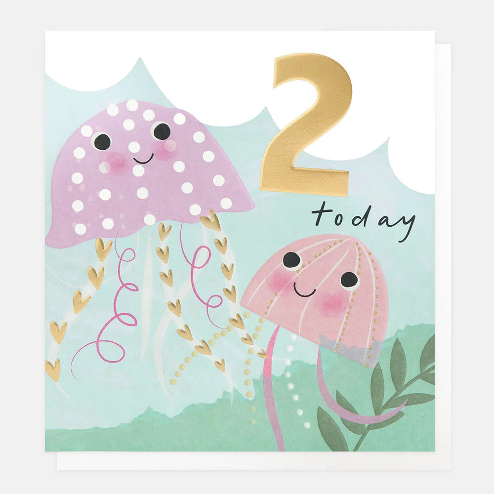 Caroline Gardner 2 Today Pink Jellyfish Greeting Card