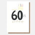 Caroline Gardner Happy 60th Birthday Cake Greeting Card