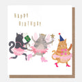 Caroline Gardner Happy Birthday Cats In Fairy Tutus Greeting Card