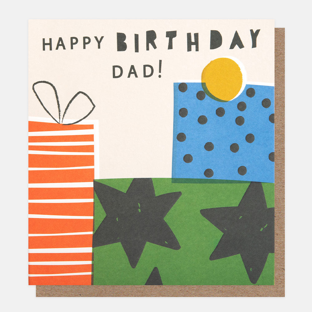 Caroline Gardner Happy Birthday Dad Presents Greeting Card