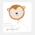 Caroline Gardner Happy Birthday Godson Monkey Balloon Greeting Card