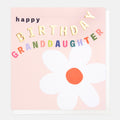 Caroline Gardner Happy Birthday Granddaughter Pink Flower Greeting Card