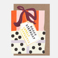 Caroline Gardner Happy Birthday Lovely Daughter Die Cut Stack of Presents Greeting Card