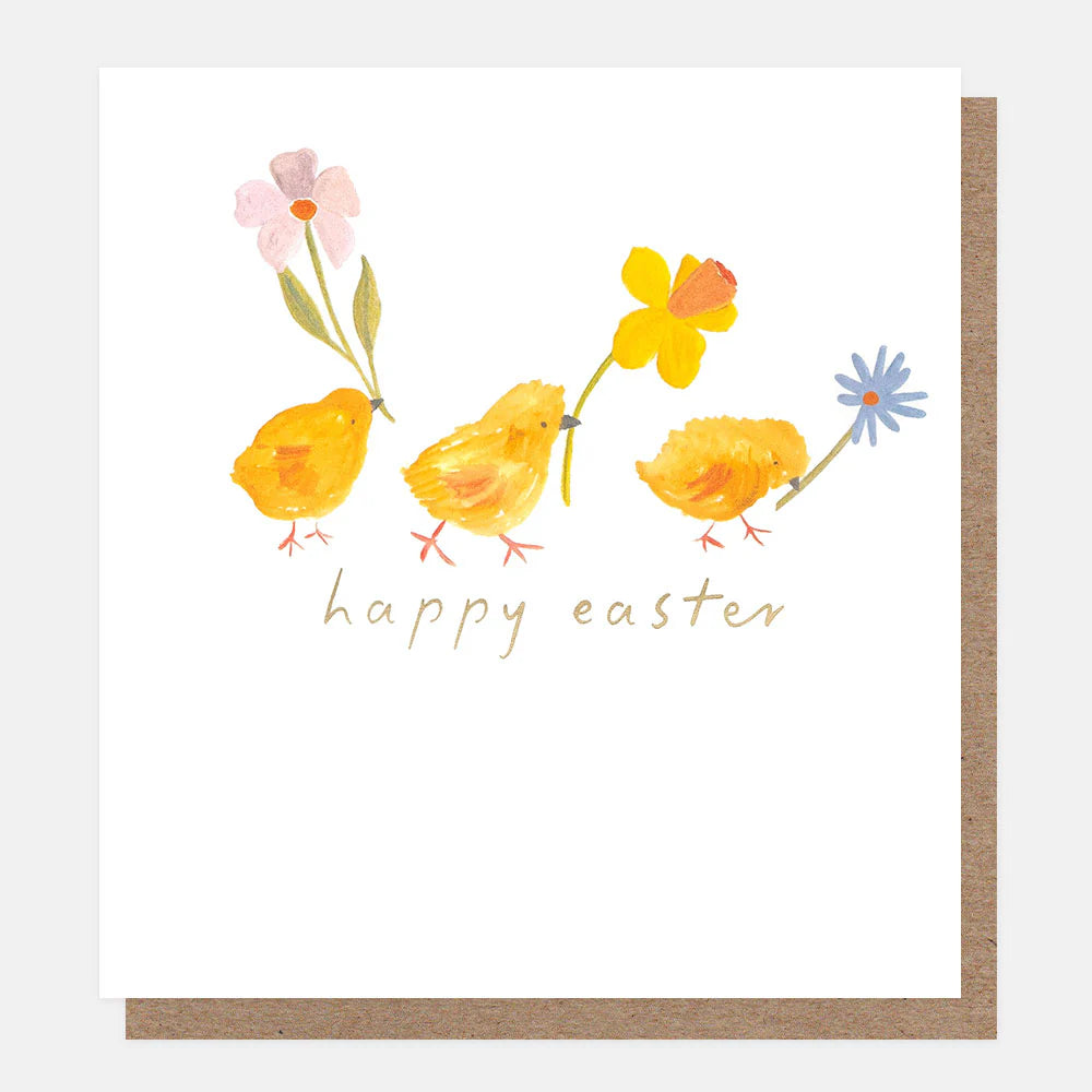 Caroline Gardner Happy Easter Chicks Greeting Card