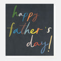 Caroline Gardner Happy Father's Day Colourful Script Greeting Card