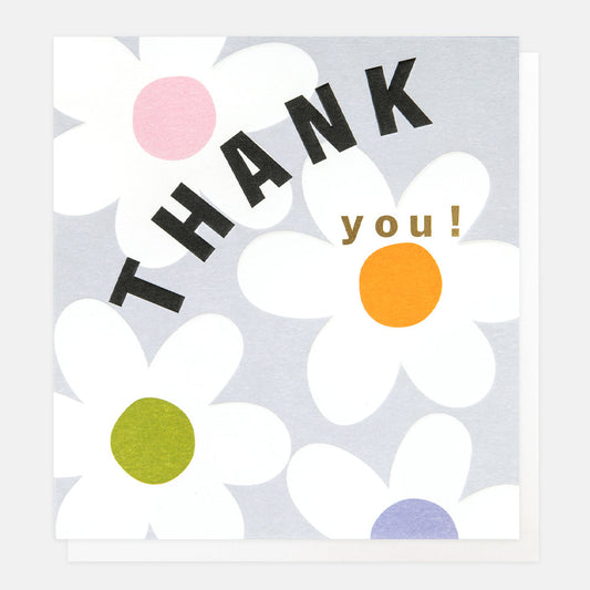 Caroline Gardner Thank You Flower Greeting Card