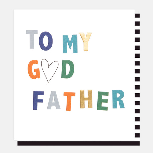Caroline Gardner To My Godfather Heart Greeting Card