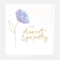 Caroline Gardner With Deepest Sympathy Greeting Card