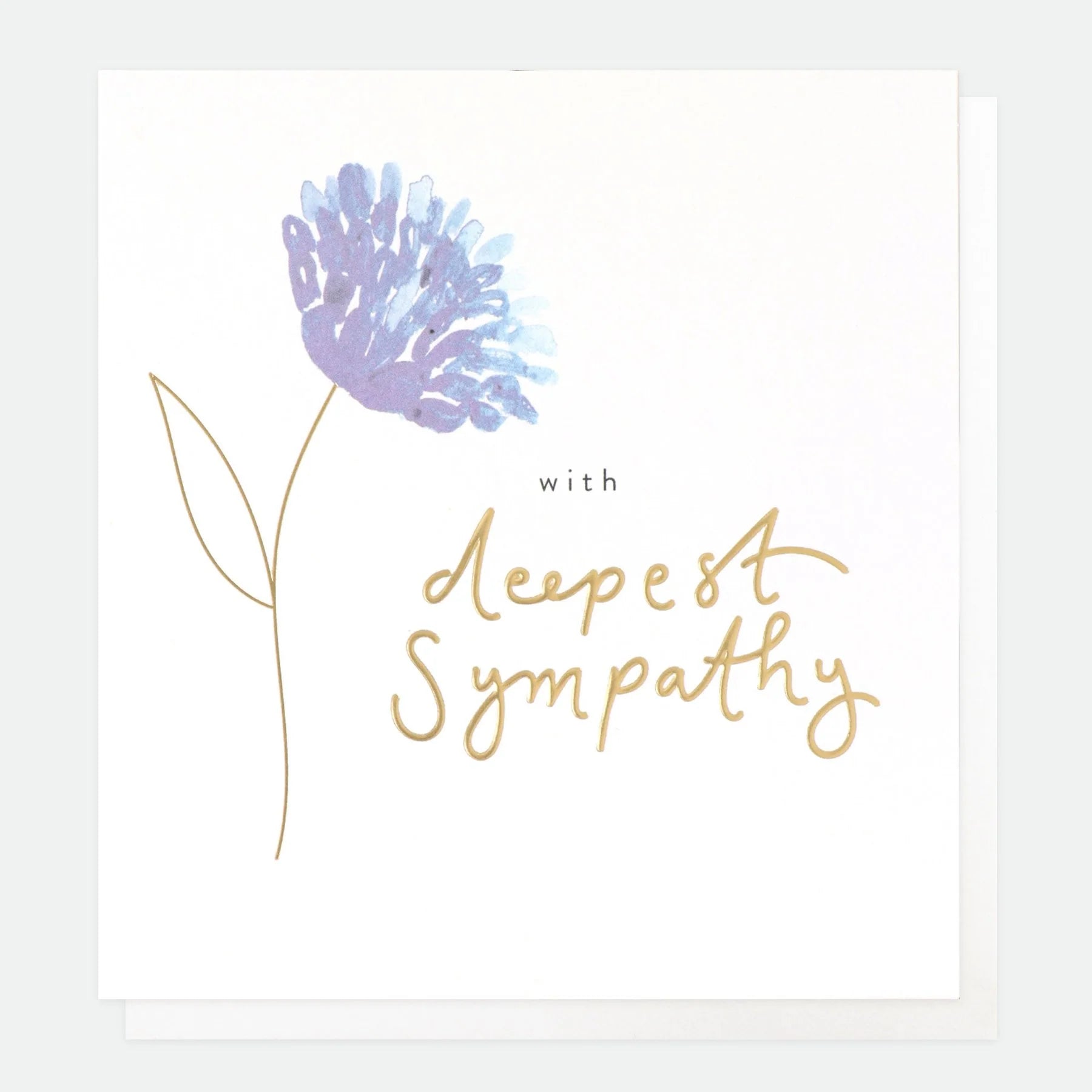 Caroline Gardner With Deepest Sympathy Greeting Card