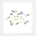 Caroline Gardner With Sympathy Ditsy Floral Greeting Card