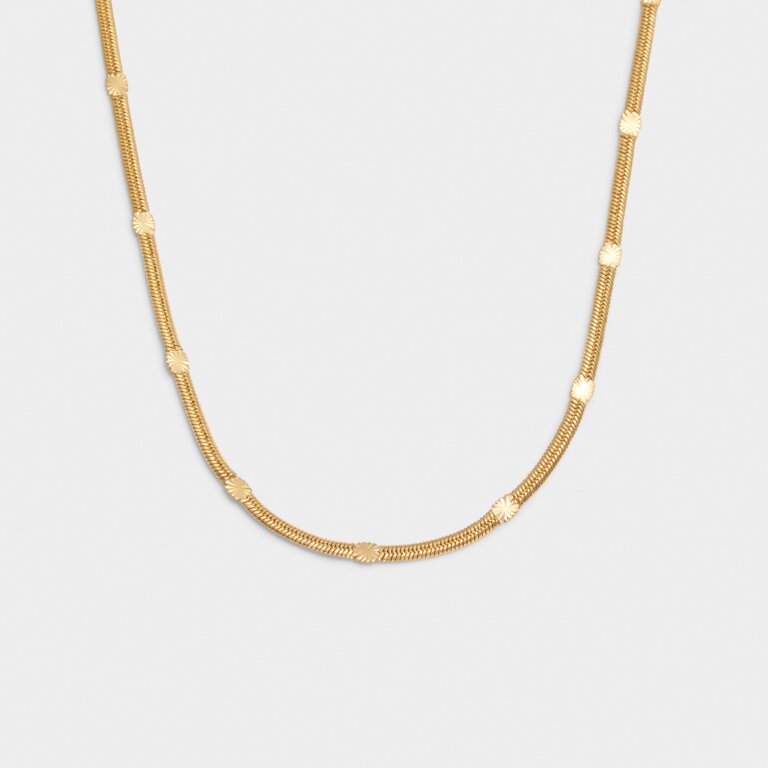 Katie Loxton Celeste Snake Chain Necklace Gold Plated Necklace