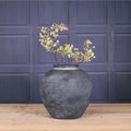 Ceramic 9 Vase Vintage Charcoal