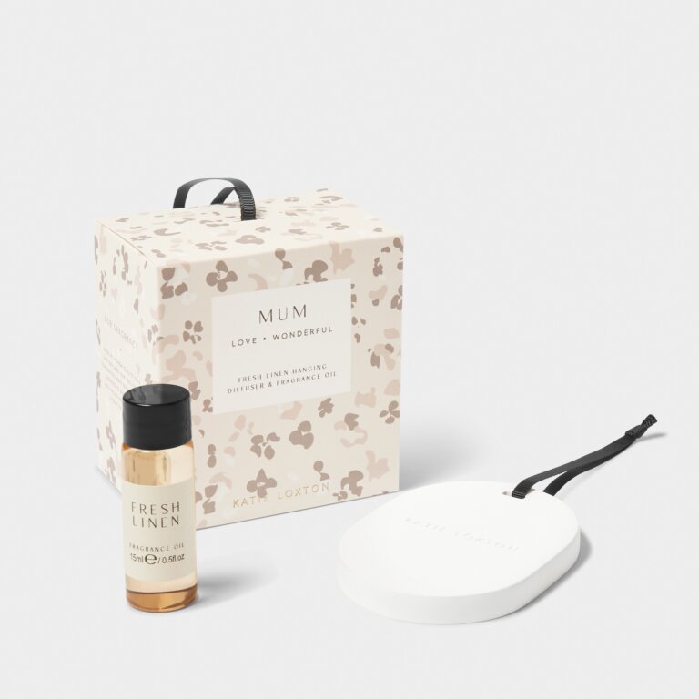 Katie Loxton Ceramic Hanger Mum (Blossom Print) Fresh Linen And Lily
