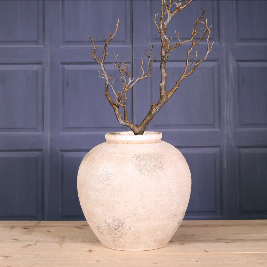 Ceramic Vase 9 Antique Limestone