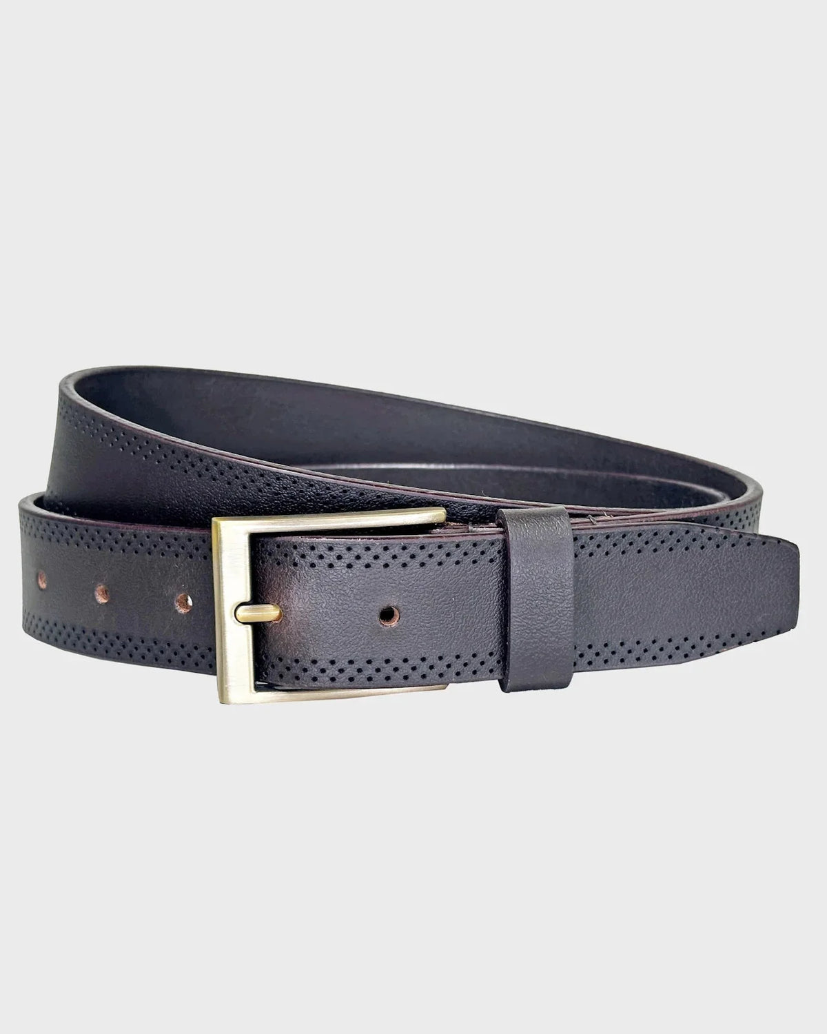 Sophos Chadwell Block Edge Brown Mens Belt XL