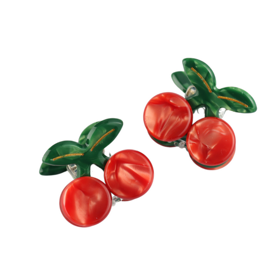 Cherries Hair Claw Clip Twin Pack