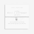 Joma Jewellery Childrens A Little Make A Birthday Wish Silver Plated Bracelet