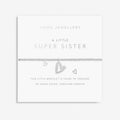 Joma Jewellery Childrens A Little Super Sister Silver Plated Bracelet