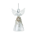 Christmas Hanging Glass Angel Letter C