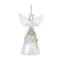 Christmas Hanging Glass Angel Letter P