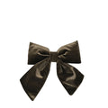 Christmas Velvet Bow With Clips Chocolate