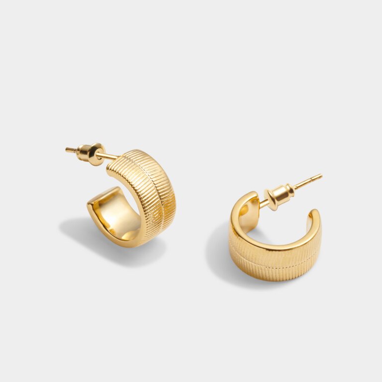 Katie Loxton Ciana Snake Huggie Hoop Earrings Gold Plated Earrings