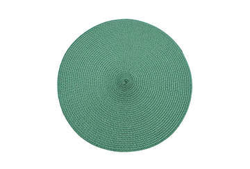 Circular Ribbed Placemat Green