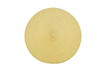 Circular Ribbed Placemat Saffron