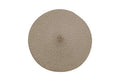 Circular Ribbed Placemat Truffle